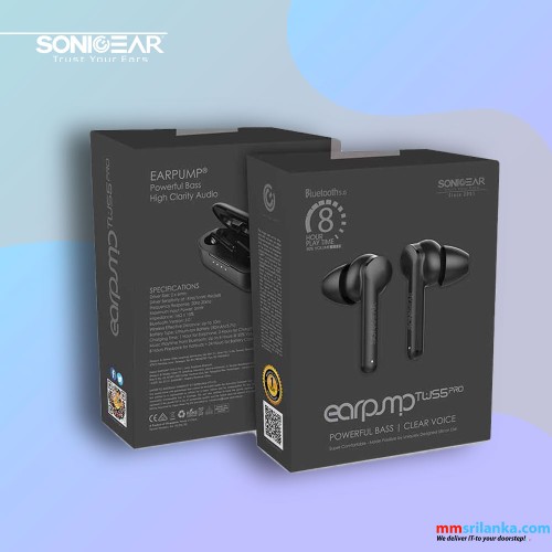 Sonicgear Earpump TWS 5 Pro Wireless Stereo Earbuds/Bluetooth (1Y)